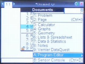 Documents sub menu