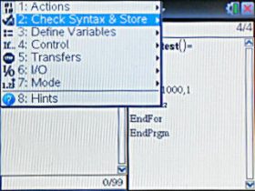 Check Syntax & Store