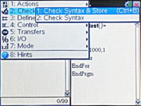 Check Syntax & Store choose