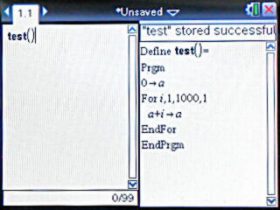 input program name