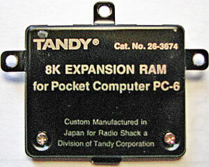 8KB EXPANSION RAM